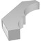 Ekena Millwork 3 1/2-in. W x 22-in. D x 30-in. H Balboa Architectural Grade PVC Knee Brace BRCP035X22X30BOA - alternate 6